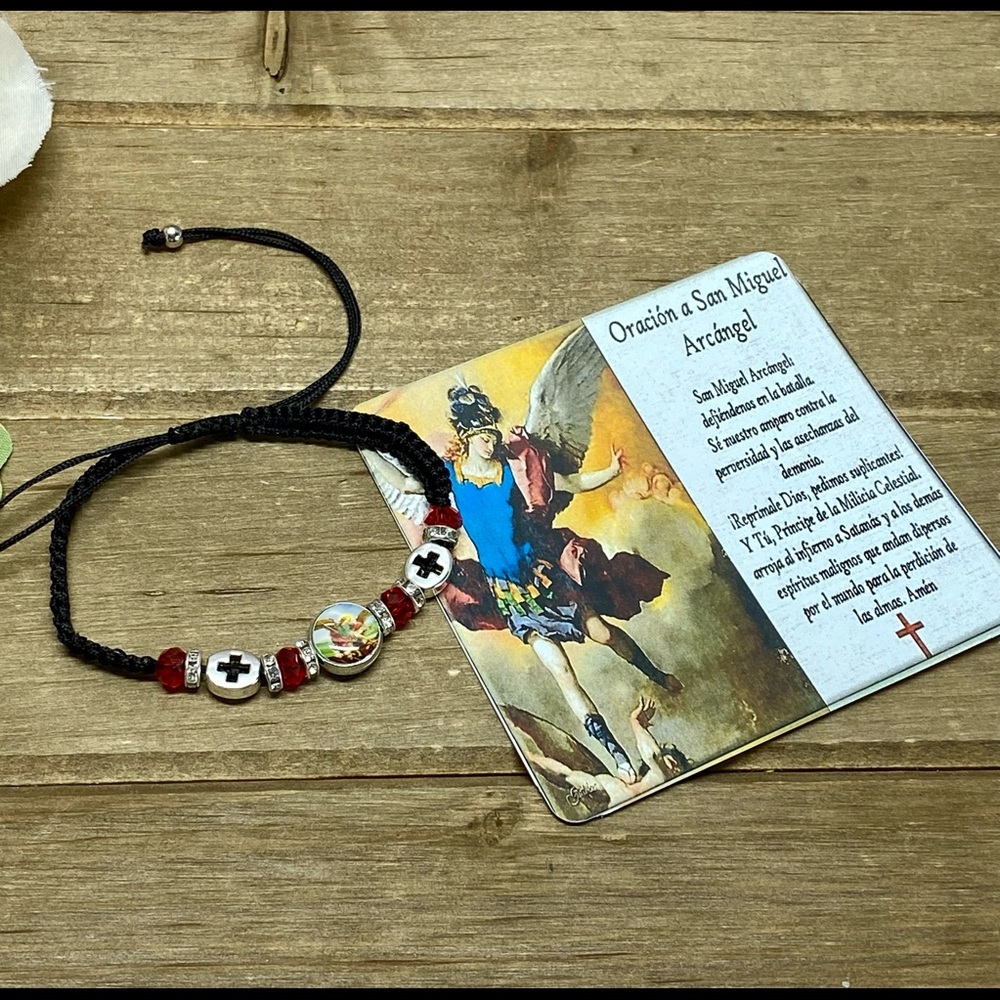 Saint Michael the Archangel adjustable bracelet